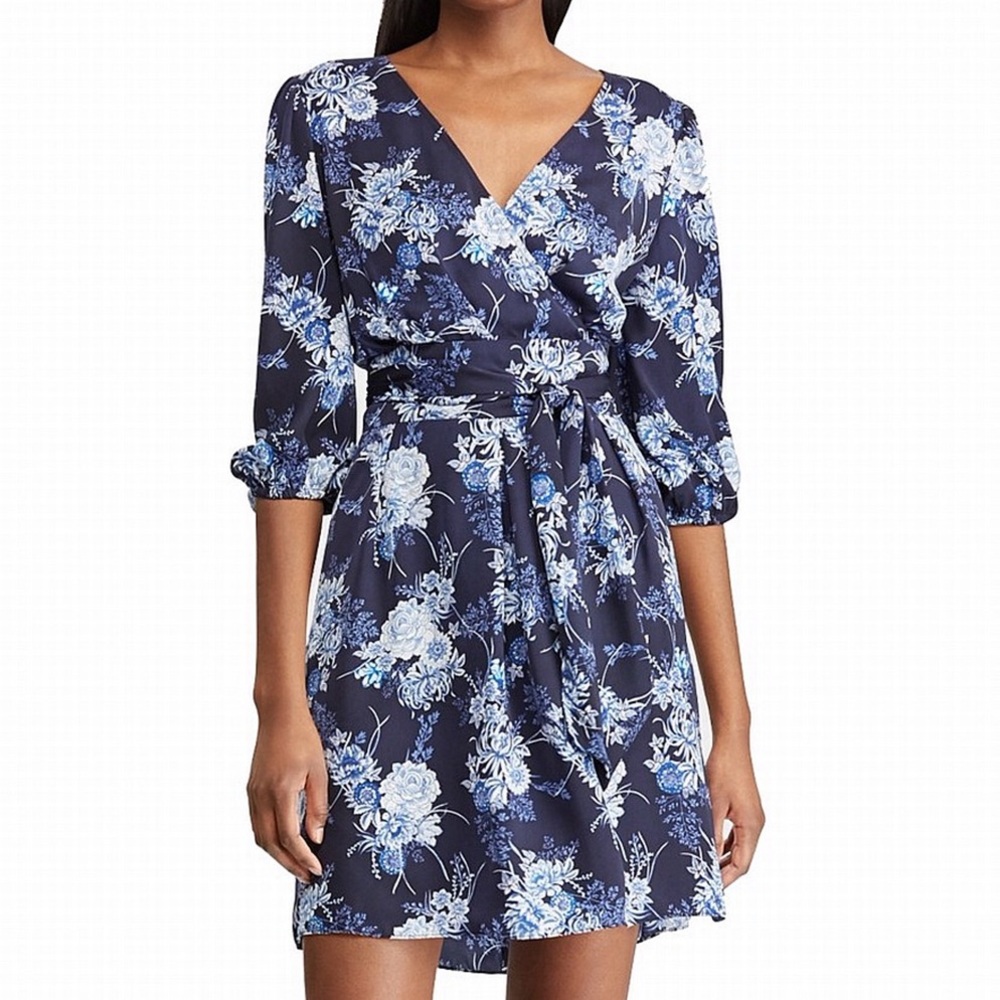 NWT American Living A-Line Floral Satin Dress